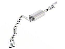 Borla Touring Dual Exhaust System with Chrome Tips; Same Side Exit (15-20 Yukon Denali)