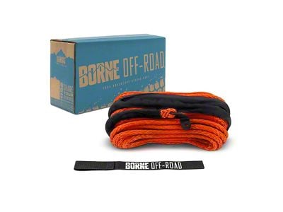 Borne Off-Road 3/8-Inch x 85-Foot Synthetic Rope; Orange