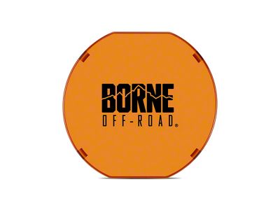 Borne Off-Road 7-Inch Round Light Cover; Amber