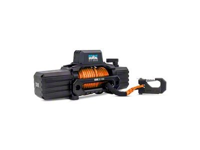 Borne Off-Road 10,000 lb. Winch with Orange Synthetic Rope (Universal; Some Adaptation May Be Required)