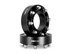 Borne Off-Road 2-Inch Wheel Spacers; Black (07-10 Sierra 2500 HD)