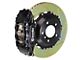 Brembo GT Series 4-Piston Front Big Brake Kit with 14-Inch 2-Piece Type 1 Slotted Rotors; Black Calipers (97-03 4WD F-150)