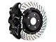 Brembo GT Series 4-Piston Rear Big Brake Kit with 15-Inch 2-Piece Cross Drilled Rotors; Black Calipers (15-17 F-150, Excluding Raptor)