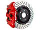 Brembo GT Series 4-Piston Rear Big Brake Kit with 15-Inch 2-Piece Cross Drilled Rotors; Red Calipers (15-17 F-150, Excluding Raptor)