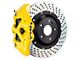 Brembo GT Series 4-Piston Rear Big Brake Kit with 15-Inch 2-Piece Cross Drilled Rotors; Yellow Calipers (15-17 F-150, Excluding Raptor)