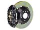 Brembo GT Series 4-Piston Rear Big Brake Kit with 15-Inch 2-Piece Type 1 Slotted Rotors; Black Calipers (15-17 F-150, Excluding Raptor)