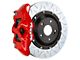 Brembo GT Series 4-Piston Rear Big Brake Kit with 15-Inch 2-Piece Type 3 Slotted Rotors; Red Calipers (2017 F-150 Raptor)