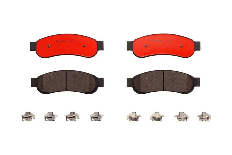 Brembo F-250 Super Duty NAO Ceramic Brake Pads; Rear Pair P24117N (11 ...