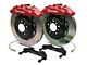 Brembo GT Series 8-Piston Front Big Brake Kit with 2-Piece Slotted Rotors; Red Calipers (00-06 Sierra 1500)