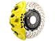 Brembo GT Series 8-Piston Front Big Brake Kit with 16.20-Inch 2-Piece Cross Drilled Rotors; Yellow Calipers (19-24 Sierra 1500)