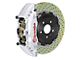 Brembo GT Series 6-Piston Front Big Brake Kit with 15-Inch 2-Piece Cross Drilled Rotors; Silver Calipers (07-09 Sierra 2500 HD)