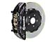 Brembo GT Series 6-Piston Front Big Brake Kit with 15-Inch 2-Piece Type 1 Slotted Rotors; Black Calipers (21-24 Yukon)