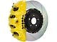 Brembo GT Series 8-Piston Front Big Brake Kit with 16.20-Inch 2-Piece Type 1 Slotted Rotors; Yellow Calipers (21-24 Yukon)