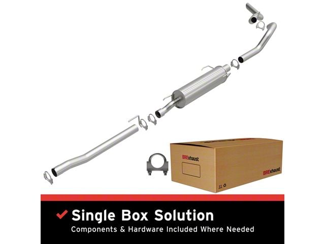 BRExhaust Direct-Fit Single Exhaust System; Side Exit (06-08 5.7L RAM 1500 Mega Cab)