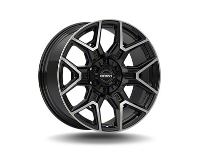 Brink Wheels Insurgent Machined Piano Black 6-Lug Wheel; 22x10; 12mm Offset (24-25 Ranger)