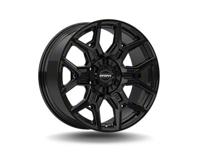 Brink Wheels Insurgent Piano Black 6-Lug Wheel; 24x10; 30mm Offset (07-13 Sierra 1500)