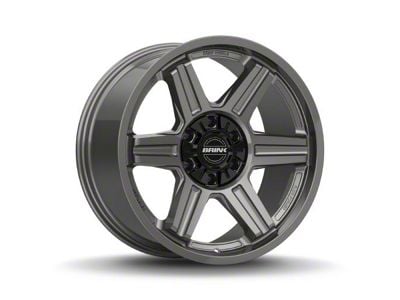 Brink Wheels Fang Vivid Titanium 6-Lug Wheel; 20x9; 18mm Offset (07-13 Silverado 1500)