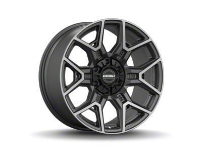 Brink Wheels Insurgent Smoke Machined Titanium 6-Lug Wheel; 20x9; 0mm Offset (07-14 Tahoe)