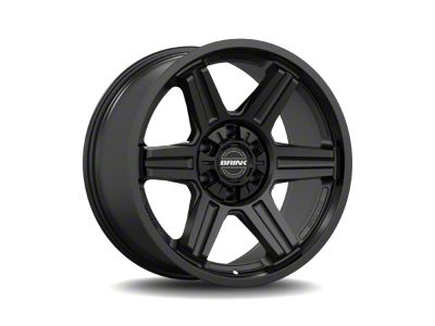 Brink Wheels Fang Nocturnal Black 6-Lug Wheel; 20x9; 0mm Offset (14-18 Sierra 1500)