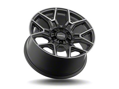 Brink Wheels Insurgent Smoke Machined Titanium 6-Lug Wheel; 22x10; 12mm Offset (14-18 Sierra 1500)