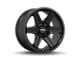 Brink Wheels Fang Nocturnal Black 6-Lug Wheel; 20x9; 18mm Offset (24-25 Ranger)