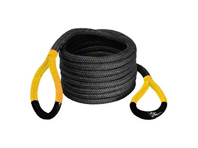 Bubba Rope 1-1/2-Inch x 30-Foot Jumbo Power Stretch Recovery Rope with Yellow Eyelets