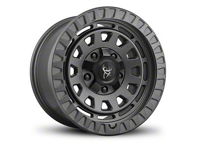 Buck Commander Venture All Satin Dark Grey 8-Lug Wheel; 17x9; 0mm Offset (01-06 Sierra 2500 HD)