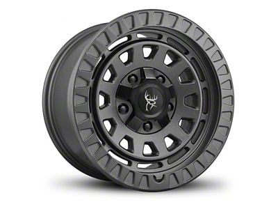 Buck Commander Venture All Satin Dark Grey 8-Lug Wheel; 17x9; 0mm Offset (01-06 Sierra 3500 HD SRW)