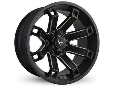 Buck Commander Hollow Point Satin Black Milled Spokes Wheel; 20x10; -35mm Offset (04-08 F-150)