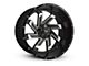 Buck Commander SAW Gloss Black Milled Face 8-Lug Wheel; 22x10; -10mm Offset (11-14 Sierra 3500 HD SRW)