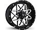 Buck Commander Gridlock Satin Black Machined Face Wheel; 20x10; -25mm Offset (07-13 Silverado 1500)