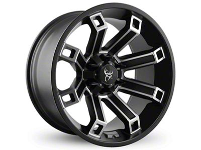 Buck Commander Hollow Point Satin Black Machined Face Wheel; 20x10; -35mm Offset (07-13 Silverado 1500)