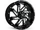 Buck Commander SAW Gloss Black Milled Edges Wheel; 22x10; -10mm Offset (07-13 Silverado 1500)