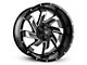 Buck Commander SAW Satin Black Machined Face Wheel; 20x10; -25mm Offset (07-13 Silverado 1500)