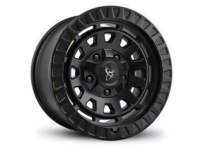 Buck Commander Venture All Satin Black 8-Lug Wheel; 17x9; 0mm Offset (11-14 Silverado 2500 HD)