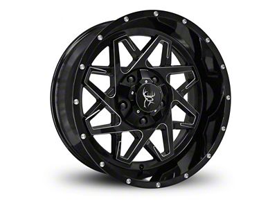 Buck Commander Caliber Gloss Black Milled Edges 6-Lug Wheel; 20x9; -10mm Offset (09-14 F-150)