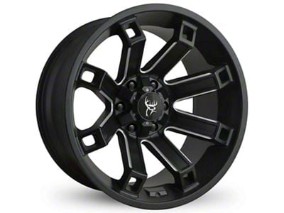 Buck Commander Hollow Point Satin Black Milled Spokes Wheel; 20x10; -35mm Offset (09-14 F-150)