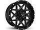 Buck Commander Gridlock Gloss Black with Milling Wheel; 20x10; -40mm Offset (14-18 Silverado 1500)