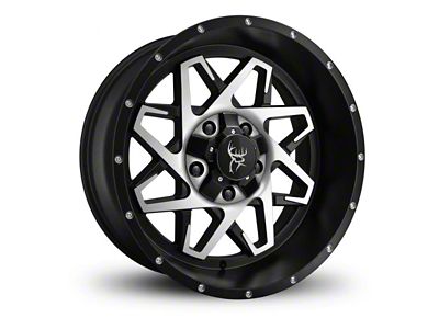 Buck Commander Caliber Satin Black Machined Face 6-Lug Wheel; 20x9; -10mm Offset (15-20 Yukon)