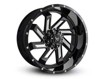 Buck Commander SAW Gloss Black Milled Face 6-Lug Wheel; 20x10; -25mm Offset (19-25 RAM 1500)