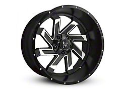 Buck Commander SAW Gloss Black Milled Face 8-Lug Wheel; 22x10; -10mm Offset (20-24 Sierra 2500 HD)