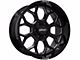 Built Off Road BTO-1 Gloss Black Milled 8-Lug Wheel; 20x9; 0mm Offset (03-09 RAM 2500)