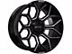 Built Off Road BTO-4 Gloss Black Milled 6-Lug Wheel; 20x10; -19mm Offset (04-08 F-150)