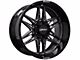 Built Off Road BTO-5 Gloss Black Milled 6-Lug Wheel; 20x10; -19mm Offset (04-08 F-150)