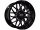 Built Off Road BTO-2 Gloss Black Milled 6-Lug Wheel; 22x12; -44mm Offset (07-13 Silverado 1500)