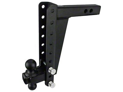 BulletProof Hitches Heavy Duty 2-Inch Receiver Hitch Ball Mount; 12-Inch Drop/Rise (Universal; Some Adaptation May Be Required)