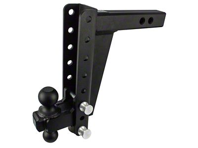 BulletProof Hitches Heavy Duty 2-Inch Receiver Hitch Ball Mount; 10-Inch Drop/Rise (Universal; Some Adaptation May Be Required)