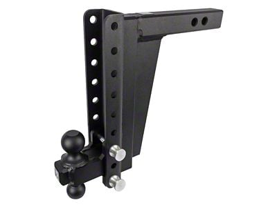 BulletProof Hitches Extreme Duty 2-Inch Receiver Hitch Ball Mount; 12-Inch Drop/Rise (Universal; Some Adaptation May Be Required)