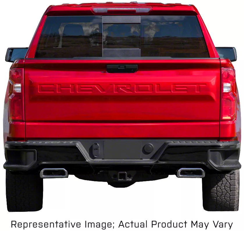 Silverado 1500 Rear Bumper Covers; Matte Black (19-24 Silverado 1500 w ...