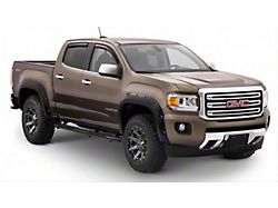 Bushwacker Pocket Style Fender Flares; Front and Rear; Matte Black (15-22 Canyon w/ 6-Foot Long Box)